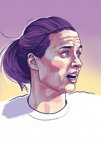 Dzsenifer by Ronny Heimann - Poster - Illustration aus dem Tschutti Heftli zur Frauenfußball-EM 2022