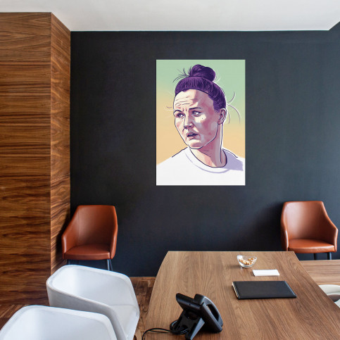 Marina by Ronny Heimann - Poster - Illustration aus dem Tschutti Heftli zur Frauenfußball-EM 2022