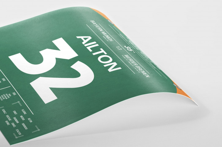 Ailton vs. Bayern - Moments Of Fame - Posterserie 11FREUNDE SHOP