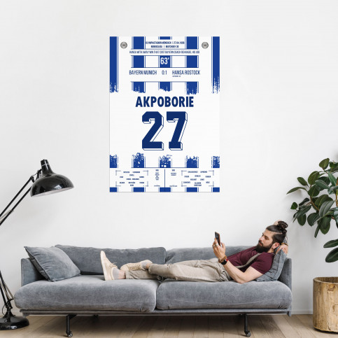 Akpoborie vs. Bayern - Moments Of Fame - Posterserie 11FREUNDE SHOP