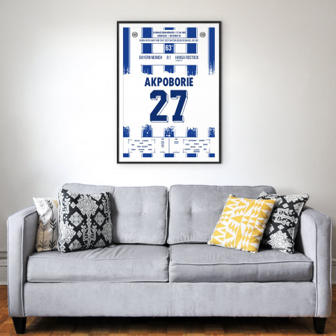 Akpoborie vs. Bayern - Moments Of Fame - Posterserie 11FREUNDE SHOP