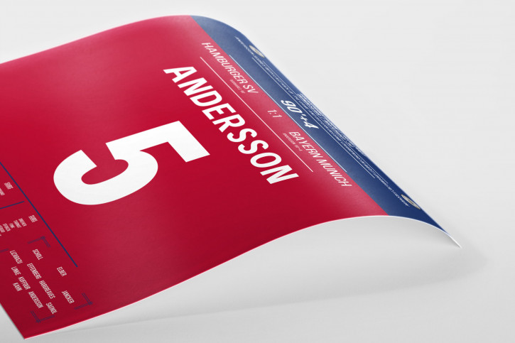 Andersson vs. HSV - Moments Of Fame - Posterserie 11FREUNDE SHOP