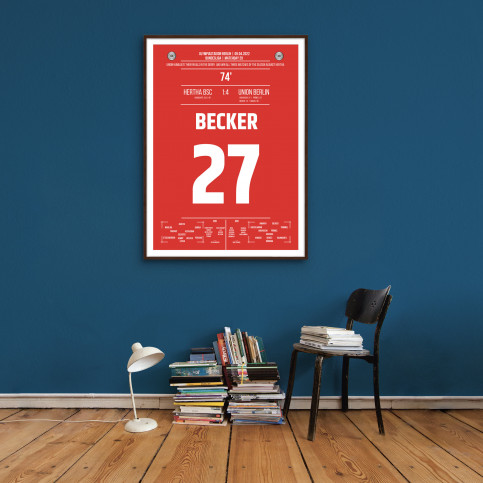 Becker vs. Hertha - Moments Of Fame - Posterserie 11FREUNDE SHOP