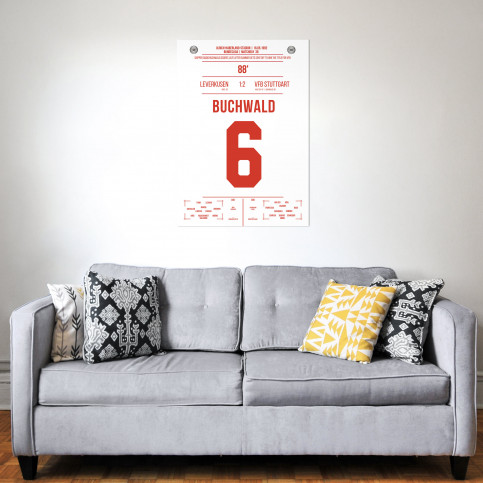Buchwald vs. Leverkusen - Moments Of Fame - Posterserie 11FREUNDE SHOP