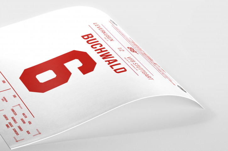 Buchwald vs. Leverkusen - Moments Of Fame - Posterserie 11FREUNDE SHOP