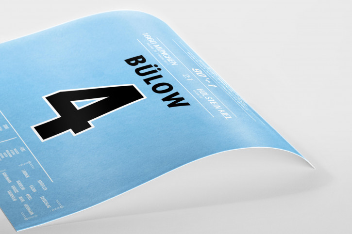 Bülow vs. Kiel - Moments Of Fame - Posterserie 11FREUNDE SHOP