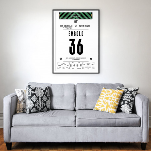 Embolo vs. Bayern - Moments Of Fame - Posterserie 11FREUNDE SHOP