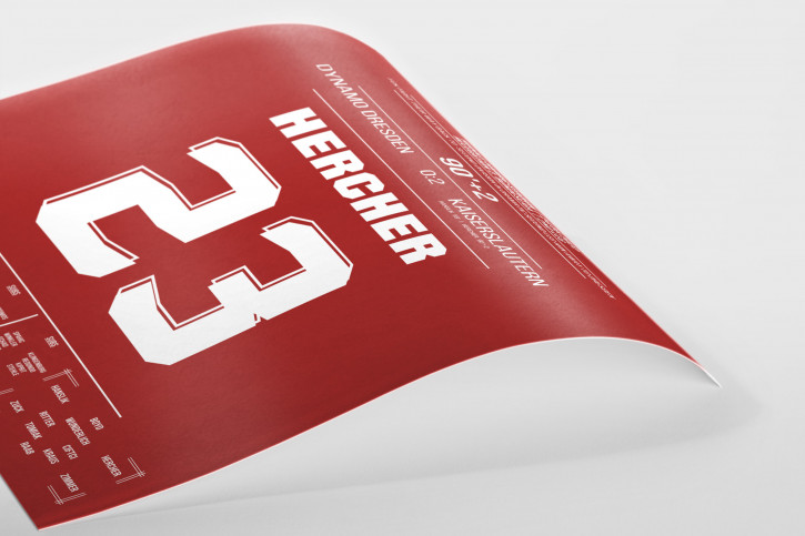 Hercher vs. Dresden - Moments Of Fame - Posterserie 11FREUNDE SHOP