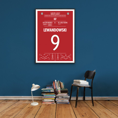 Lewandowski vs. Wolfsburg - Moments Of Fame - Posterserie 11FREUNDE SHOP