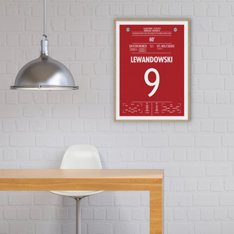 Lewandowski vs. Wolfsburg - Moments Of Fame - Posterserie 11FREUNDE SHOP
