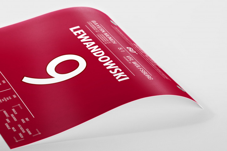 Lewandowski vs. Wolfsburg - Moments Of Fame - Posterserie 11FREUNDE SHOP