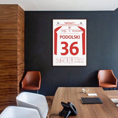 Podolski vs. Gladbach - Moments Of Fame - Posterserie 11FREUNDE SHOP