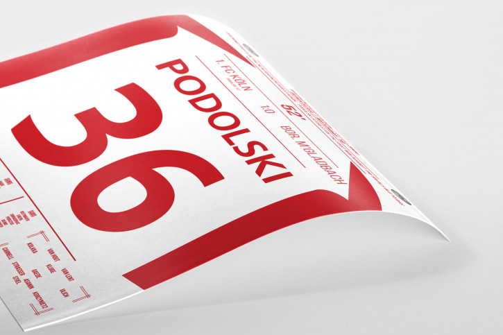 Podolski vs. Gladbach - Moments Of Fame - Posterserie 11FREUNDE SHOP