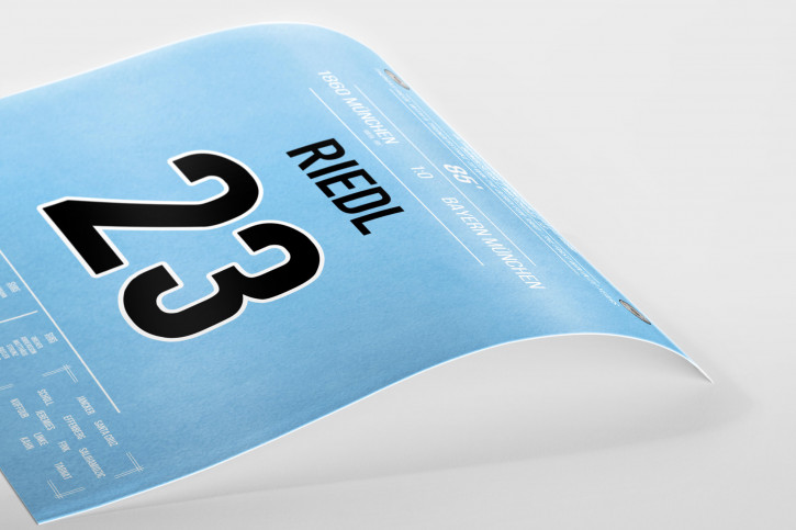 Riedl vs. Bayern - Moments Of Fame - Posterserie 11FREUNDE SHOP