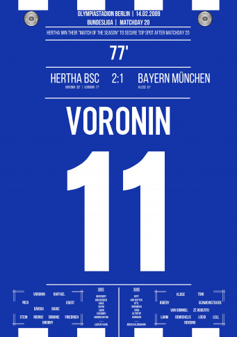 Voronin vs. Bayern - Moments Of Fame - Posterserie 11FREUNDE SHOP