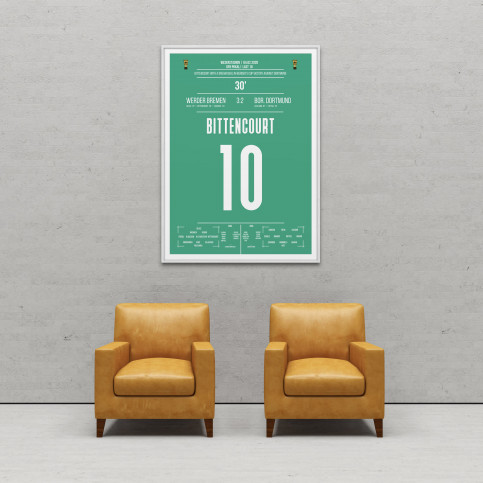 Poster: Leonardo Bittencourt vs. Dortmund - Traumtor für Werder Bremen im DFB Pokal Achtelfinale 2020