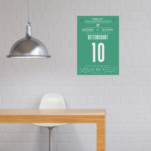 Poster: Leonardo Bittencourt vs. Dortmund - Traumtor für Werder Bremen im DFB Pokal Achtelfinale 2020
