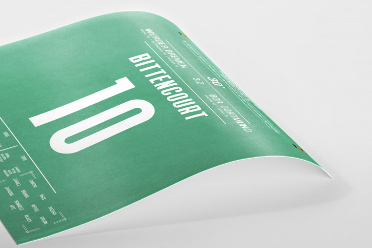 Poster: Leonardo Bittencourt vs. Dortmund - Traumtor für Werder Bremen im DFB Pokal Achtelfinale 2020