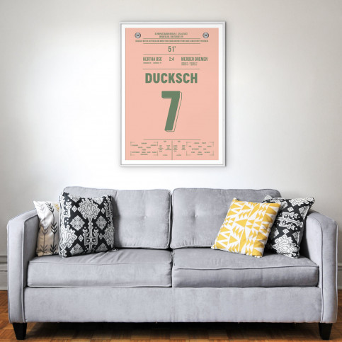 Poster: Marvin Duksch vs. Hertha BSC - Dreierpack sichert Klassenerhalt für Werder Bremen