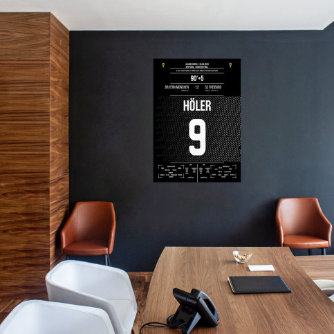 Poster: Lucas Höler vs. München - Siegtreffer des SC Freiburg bei den Bayern im DFB Pokal 2023