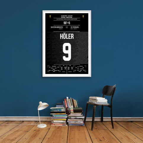 Poster: Lucas Höler vs. München - Siegtreffer des SC Freiburg bei den Bayern im DFB Pokal 2023