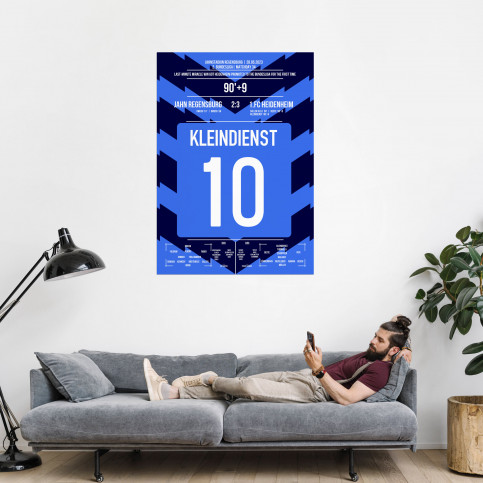 Poster: Tim Kleindienst vs. Regensburg - Siegtreffer für den 1. FC Heidenheim zum Bundesliga-Aufstieg