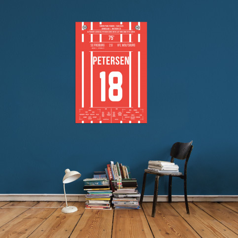 Poster: Nils Petersen vs. VfL Wolfsburg - Letztes Tor für den SC Freiburg vom Rekordjoker