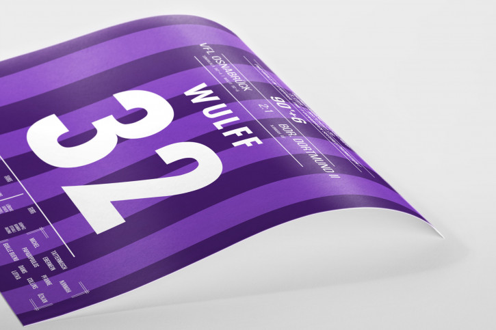 Poster: Wulff vs. Dortmund II - Siegtreffer für den VfL Osnabrück zum Aufstieg in die 2. Bundesliga