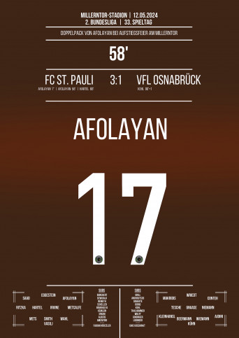 Afolayan vs. Osnabrück - Die Rückker vom FC St. Pauli in die 1. Bundesliga