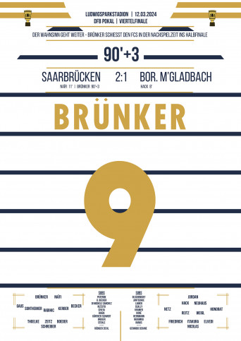 Brünker vs. Gladbach - Poster