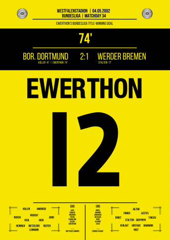 Ewerthon vs. Bremen - Der BVB holt die Meisterschaft 2002