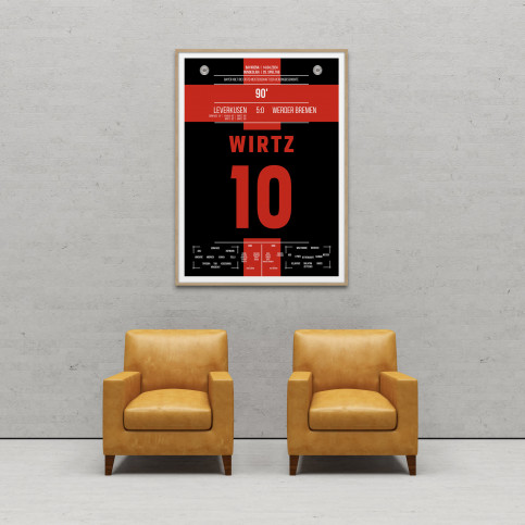 Poster: Wirtz vs. Bremen - Bayer Leverkusen holt den Meistertitel 2024