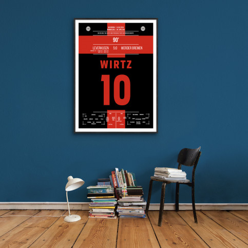 Poster: Wirtz vs. Bremen - Bayer Leverkusen holt den Meistertitel 2024