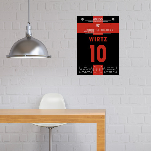 Poster: Wirtz vs. Bremen - Bayer Leverkusen holt den Meistertitel 2024