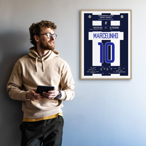 Marcelinho vs. Freiburg - Poster