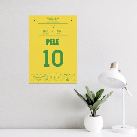 Pelé vs. Italy 1970 - Poster