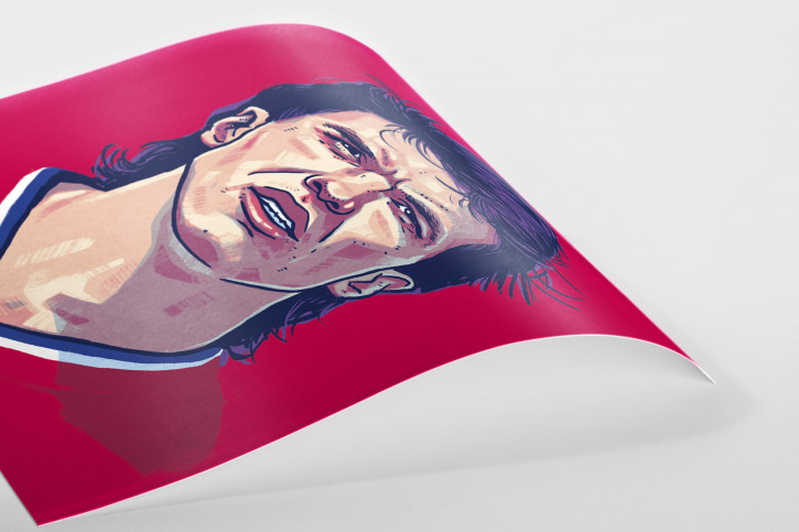 Lothar Matthäus - Helden der Liga 1990er Jahre - illustriert von Ronny Heimann