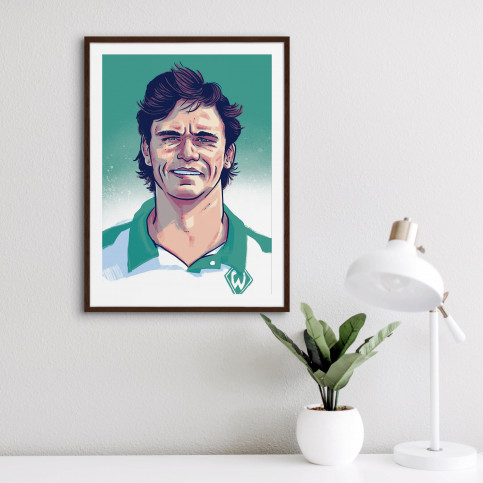Wynton Rufer -  Helden der Liga 1990er Jahre - illustriert von Ronny Heimann