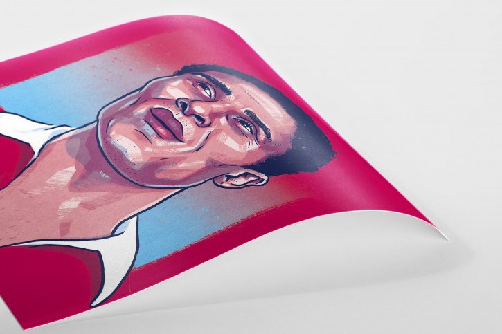 Eusébio - illustriert von Ronny Heimann