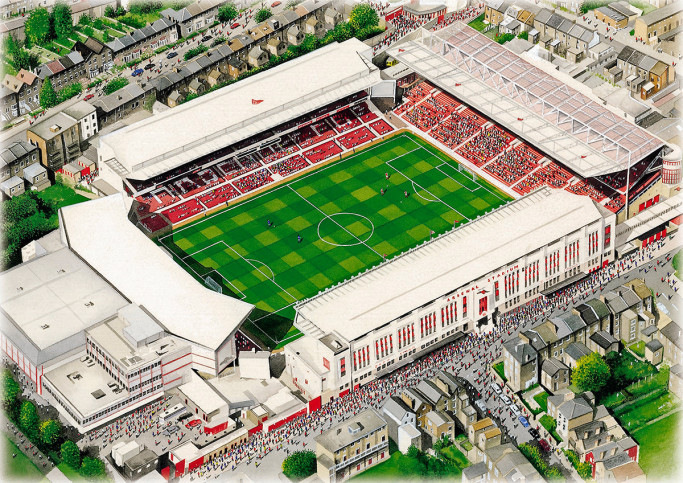 Stadia Art: Highbury - Poster bestellen - 11FREUNDE SHOP