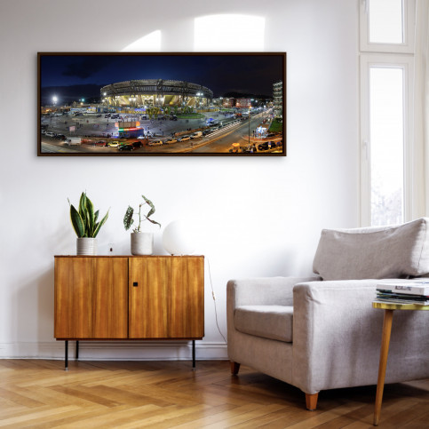 Stadio San Paolo bei Flutlicht (Panorama) - Fußball Wandbild - 11FREUNDE SHOP
