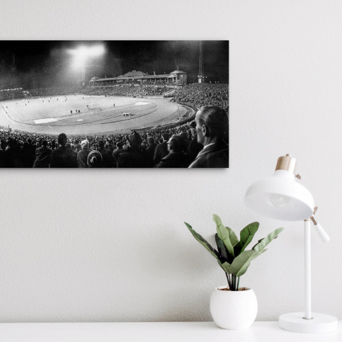 Frankfurter Waldstadion bei Flutlicht - Eintracht Frankfurt - 11FREUNDE SHOP - Fußball Foto als Wandbild
