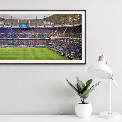 Hamburg (HSV, 2019) - Volksparkstadion - Fußball Foto Wandbild Poster Leinwand 
