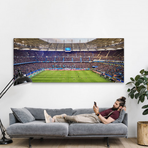 Hamburg (HSV, 2019) - Volksparkstadion - Fußball Foto Wandbild Poster Leinwand 