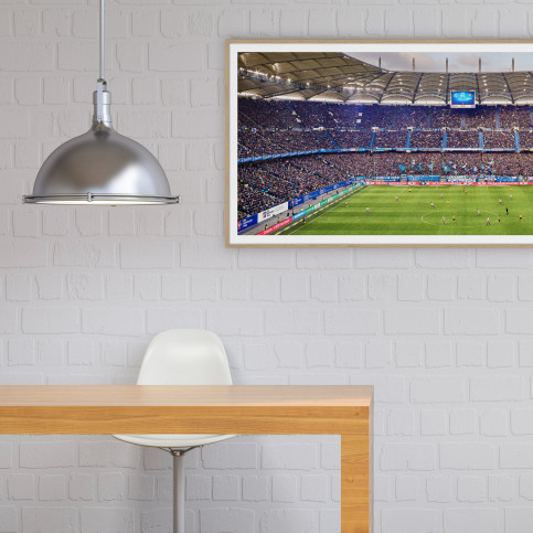 Hamburg (HSV, 2019) - Volksparkstadion - Fußball Foto Wandbild Poster Leinwand 