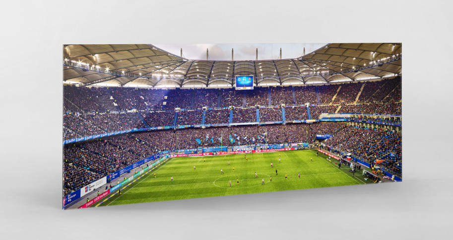 Hamburg (HSV, 2019) - Volksparkstadion - Fußball Foto Wandbild Poster Leinwand 