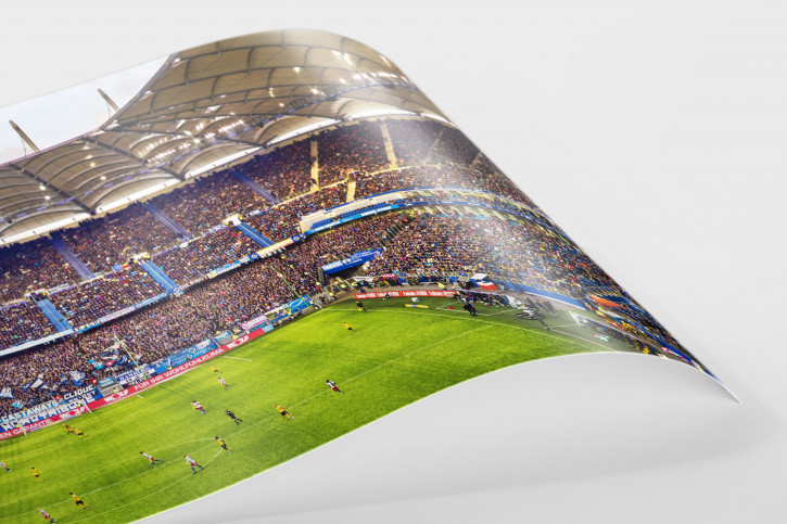 Hamburg (HSV, 2019) - Volksparkstadion - Fußball Foto Wandbild Poster Leinwand 