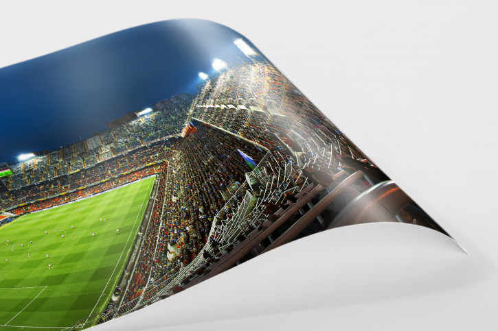 Valencia - Estadio Mestalla Stadionfoto Panorama als Wandbild