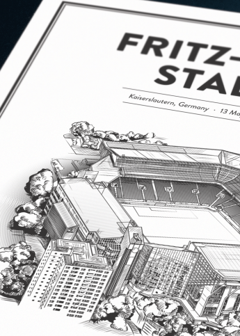 Stadium Posters by Fans Will Know: Kaiserslautern