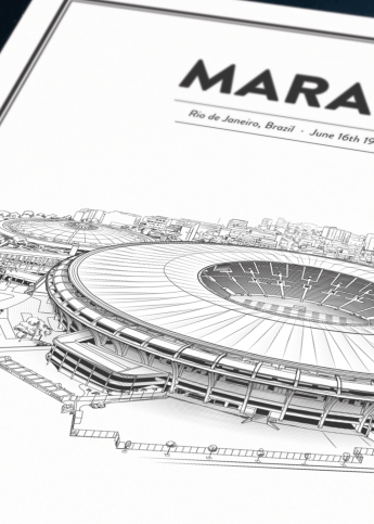 Stadium Posters by Fans Will Know: Rio de Janeiro